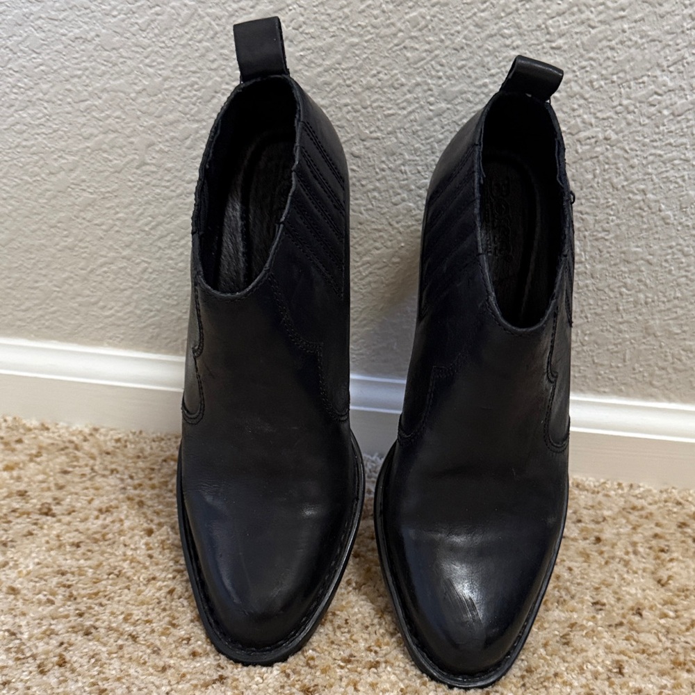 Born Women's Black Ankle Booties